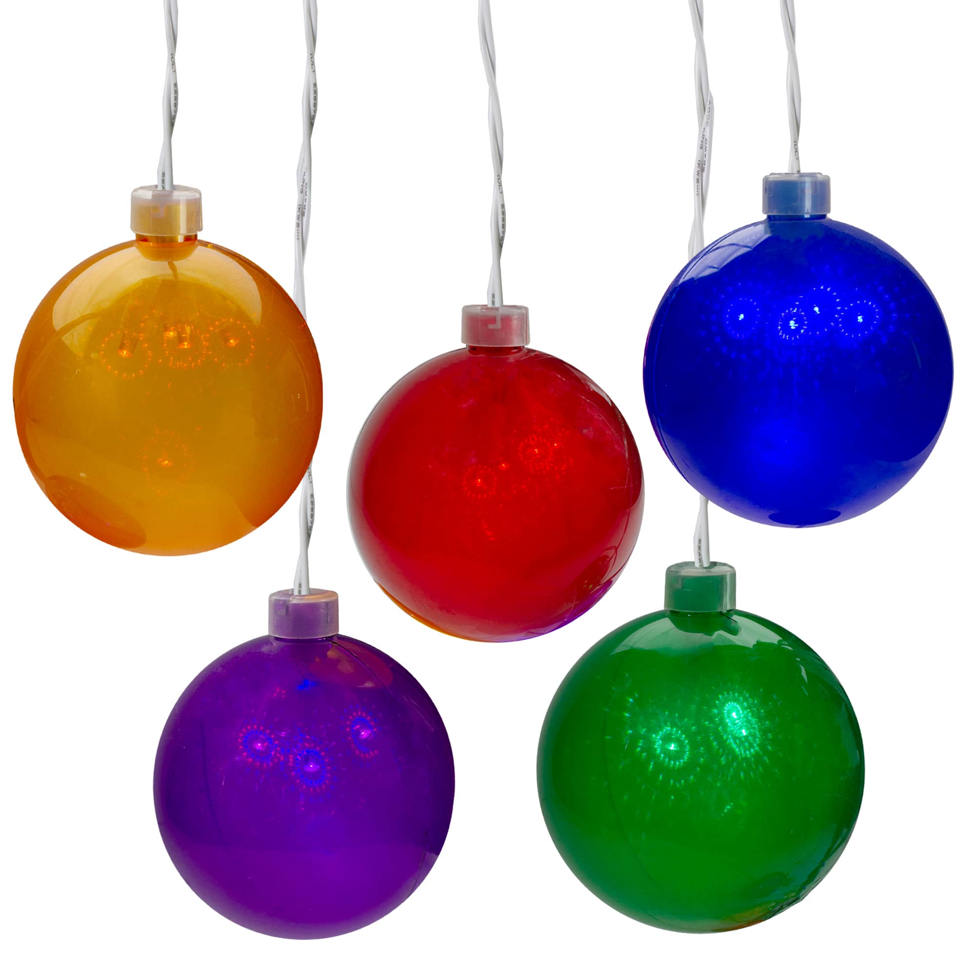 LED Globe Patio Light Set - Multicolor - 4' White Wire - 20ct